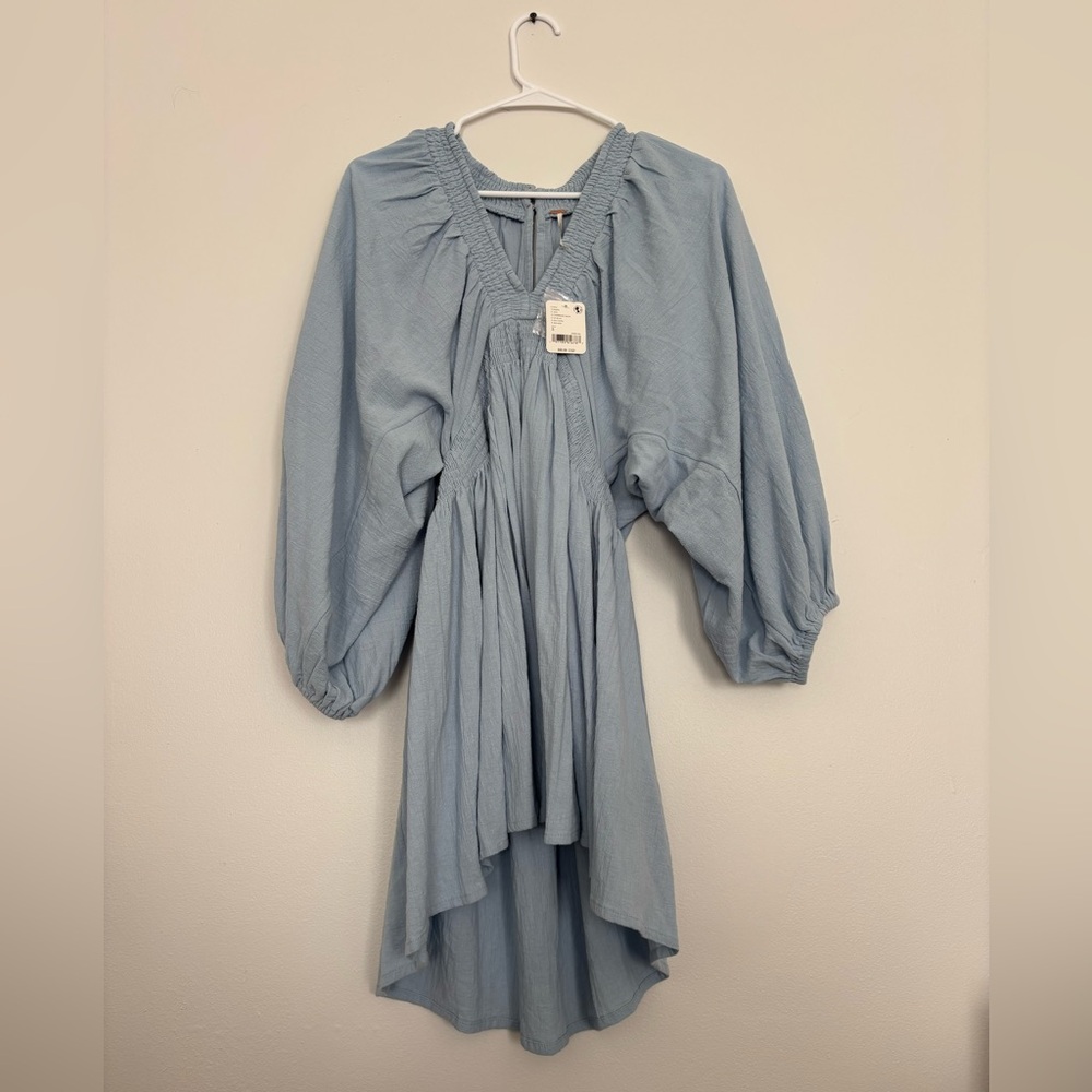 NWT Free People Light Blue Flowy Dress